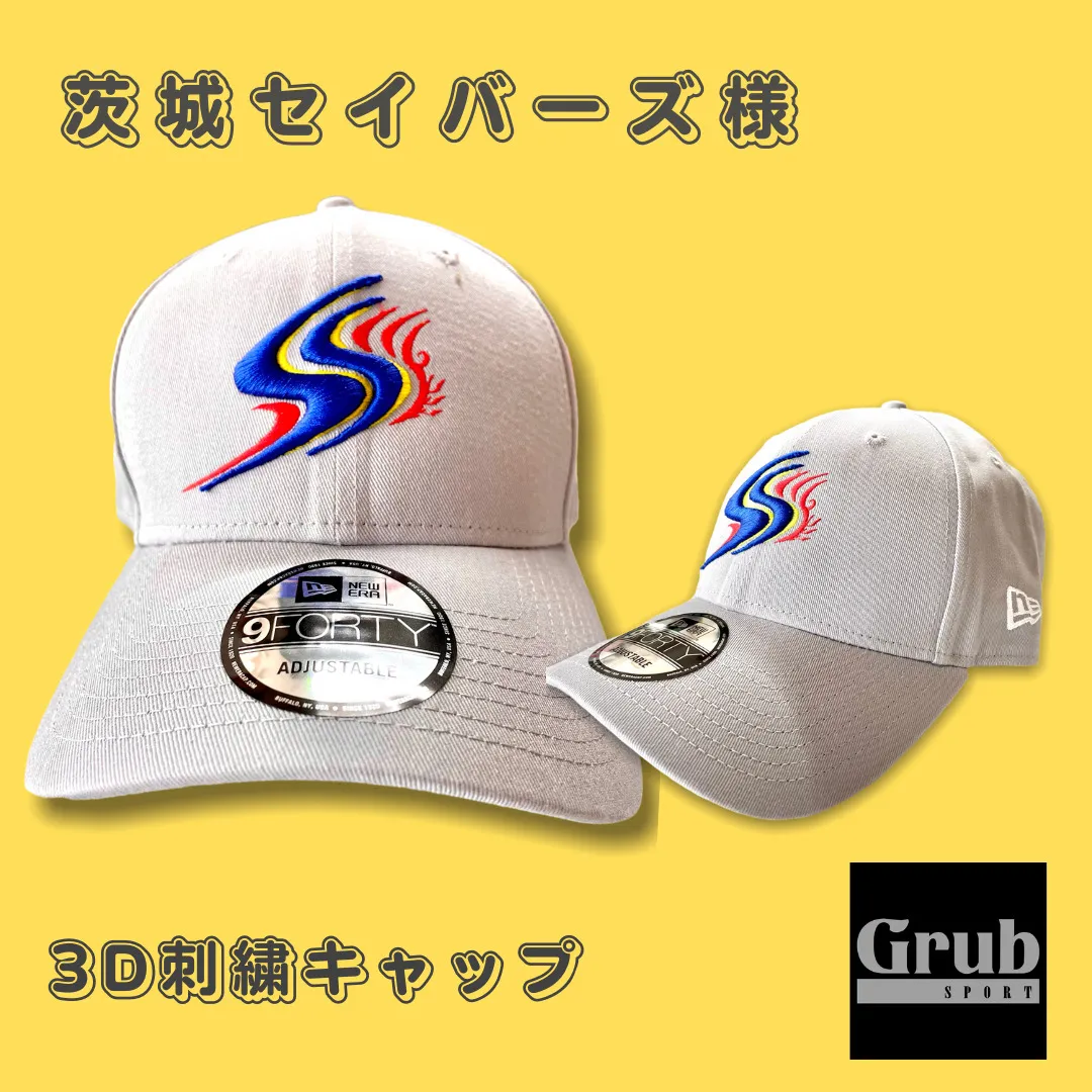 茨城セイバーズ様　3D刺繍キャップ